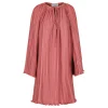 Pleated knee length dress