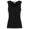Poppy black tank