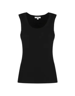 Poppy black tank