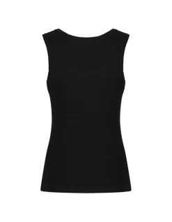Poppy black tank