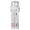 Printed silk dress