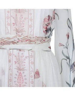 Printed silk dress