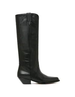 Rancho black leather boots