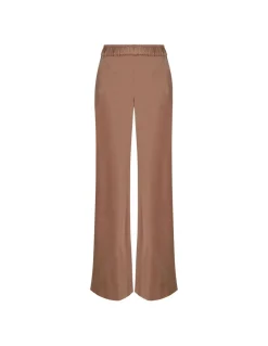 Red clay hue silk pants