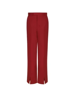 Red light wool pants