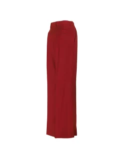 Red light wool pants