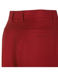 Red light wool pants
