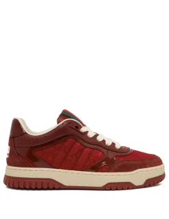 Re-Web canvas and leather sneakers