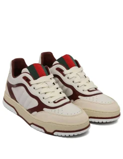 Re-Web leather sneakers