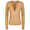 Ribbed silk top