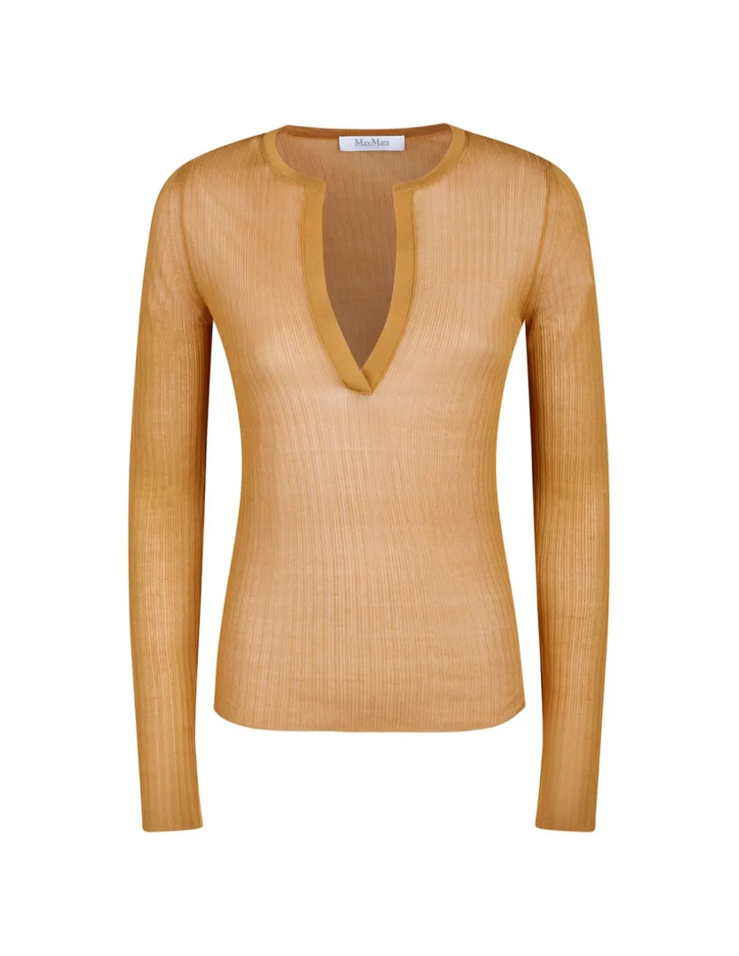 Ribbed silk top