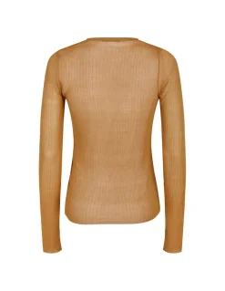 Ribbed silk top