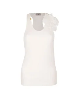 Rib-knit tank top