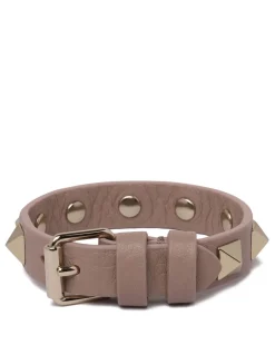 Rockstud leather bracelet