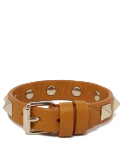 Rockstud leather bracelet