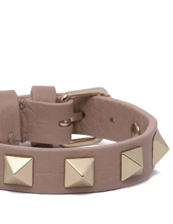 Rockstud leather bracelet