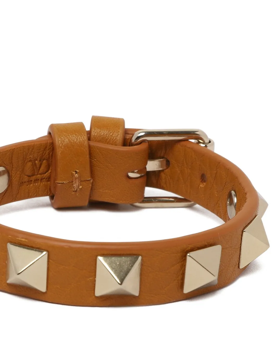 Rockstud leather bracelet