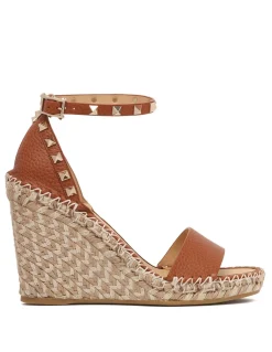 Rockstud wedge espadrillas sandals
