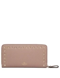 Rockstud zip around wallet