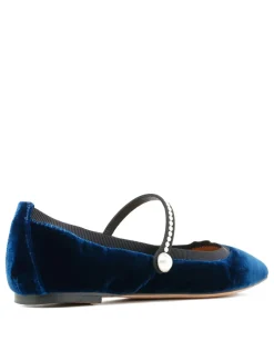 Romy pearl flat ballerinas