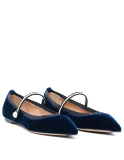 Romy pearl flat ballerinas