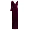 Rubinia silk velvet gown