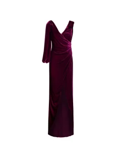 Rubinia silk velvet gown