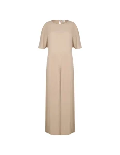 Sand hue cady long dress