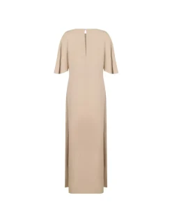 Sand hue cady long dress