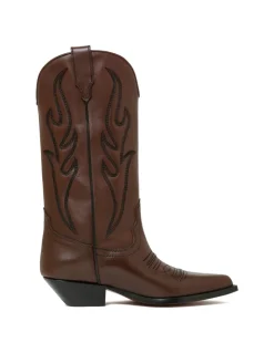 Santa Fe brown leather boots