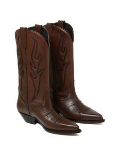 Santa Fe brown leather boots