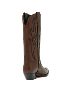 Santa Fe brown leather boots