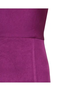 Satin crepe midi dress