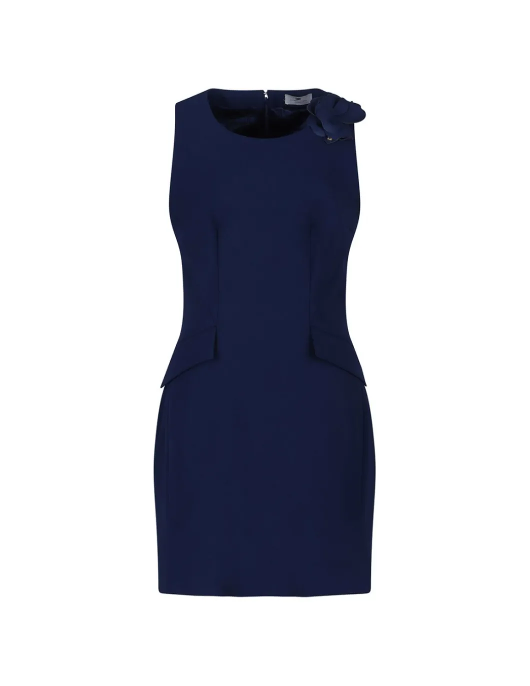 Sheath dress with brooch