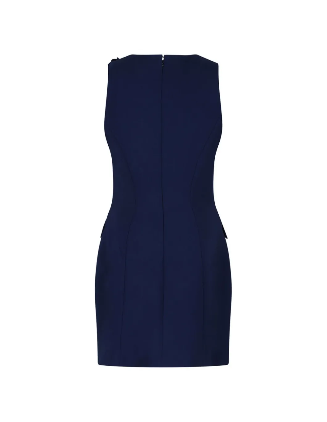 Sheath dress with brooch