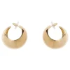 Shiny crescent earrings
