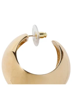 Shiny crescent earrings