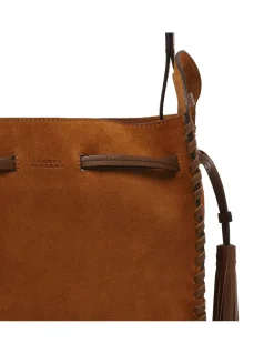 Silao suede bucket bag