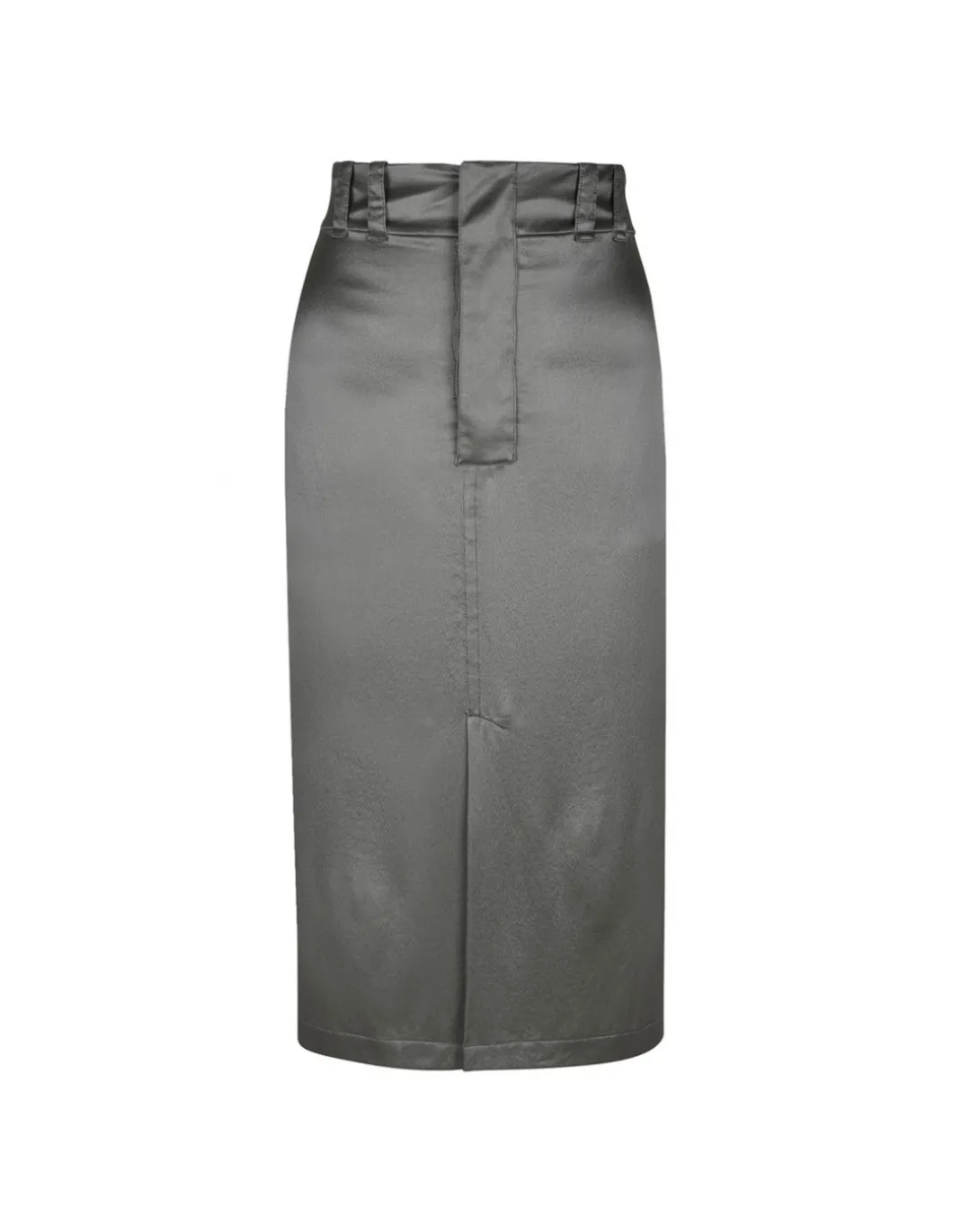 Silk crepe de chine pencil skirt
