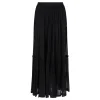 Silk crepe muslin skirt