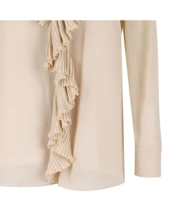 Silk crepon muslin blouse