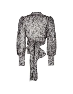 Silk devoré top