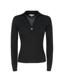 Snap polo sweater
