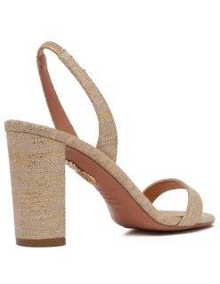 So Nude 85 block sandals