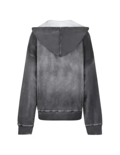 Sprayed effect hoodie