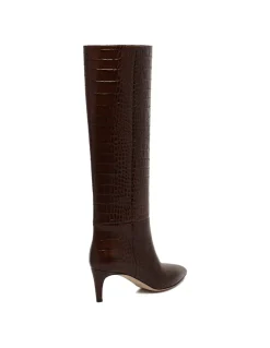 Stiletto leather boots