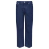 Straight denim pants