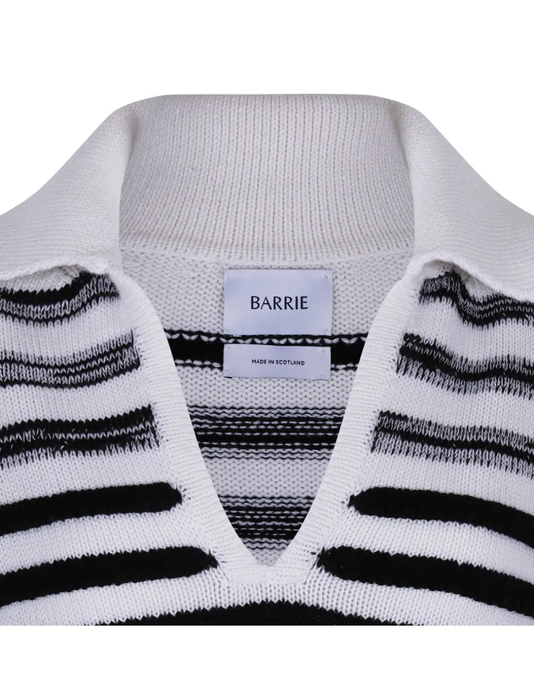 Striped knit polo