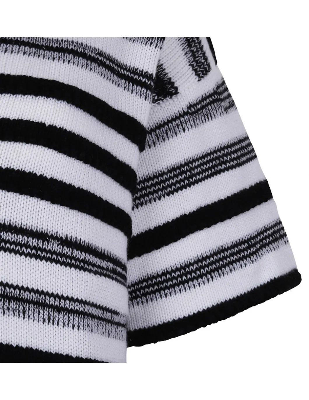 Striped knit polo