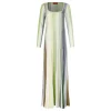 Striped long dress with sequins